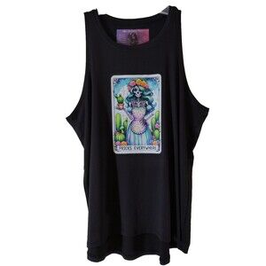 My Gothic Girl Tank Top Women's L Black Street Wear Whimsy Gothic Girl Fashion